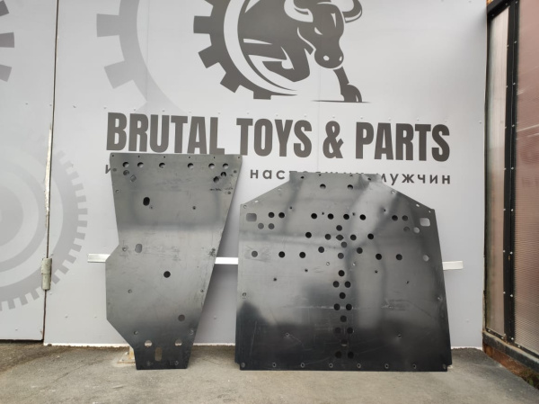 Защита днища базовая на багги Maverick R бу